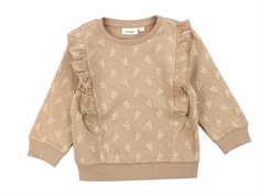 Lil Atelier nougat floral sweatshirt